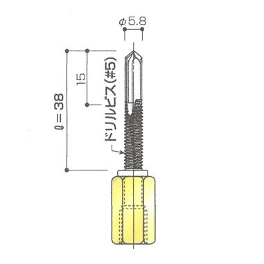 ゼン技研(株) テンツリアンカー(鋼厚板用) TC-38 (200本入り) : 清水