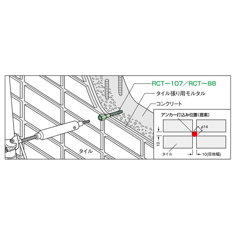 ゼン技研(株) プレートアンカー あと施工タイプ RCT-107 (50本入り)｜shimizu-kanamono｜03