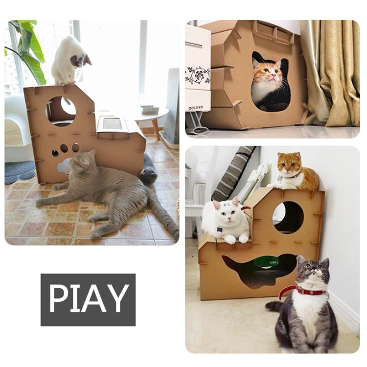 爪とぎ 猫 ペットの巣 つめとぎ 猫用品 二重段ボール 耐久 猫ハウス 多機能 スタンド型 家具破壊防止 syqmzb09 Uhd 通販 Yahoo ショッピング