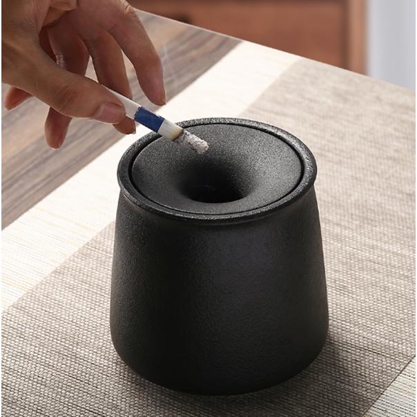 タバコ灰皿 プチギフト 灰皿 おしゃれ 陶器 ふた付き灰皿 インテリア 質感がある セラミックス 花瓶 デスクトップの装飾 syqyhg15 Uhd 通販 Yahoo ショッピング