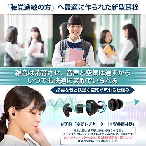 KsGear 【聴覚過敏 天気病 の方へ最適に作られた 耳栓】 空気が通る耳栓 圧力抜きしやすい 閉塞感がない 子供にも最適 聴覚保護 空間レゾネータ|shimizuao-store|02