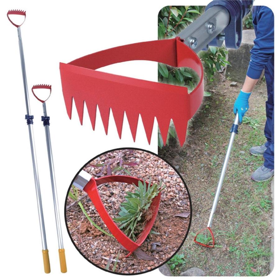 草抜き 草取り 道具 立ったまま腰を曲げずにラクに 除草作業 便利アイテム 雑草抜きごそっと とれ太 ビッグ アルミ伸縮タイプ 007 清水ネットショップ 通販 Yahoo ショッピング