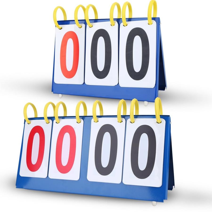 スコアボード 得点板 見やすい サッカー バスケットボール 卓球 スポーツ用スコアボード 軽量 ポータブル ４桁 Sagaretxe Net