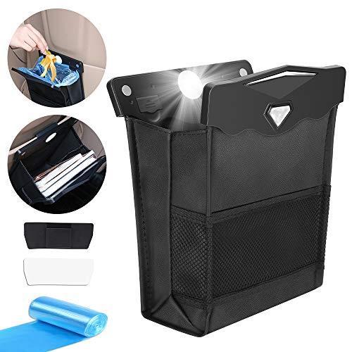 車 ゴミ箱 車 ごみ箱 倒れない Yblntek 車用 ゴミ箱 年最新型 ごみ袋付属 防水 磁気付き Ledライト付き 車用小物入れ 001 清水ネットショップ 通販 Yahoo ショッピング