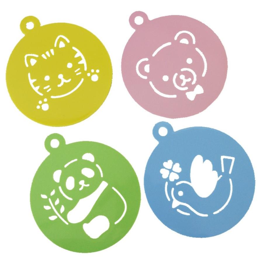 注文割引 ラテアート用 ステンシルシート どうぶつ柄 4枚入 Oc 09 Discoversvg Com