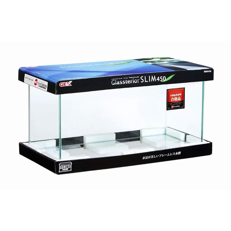 ジェックス グラステリアスリム450水槽 フレームレス水槽 奥行スリム 清水オンラインショップyahoo 店 通販 Yahoo ショッピング
