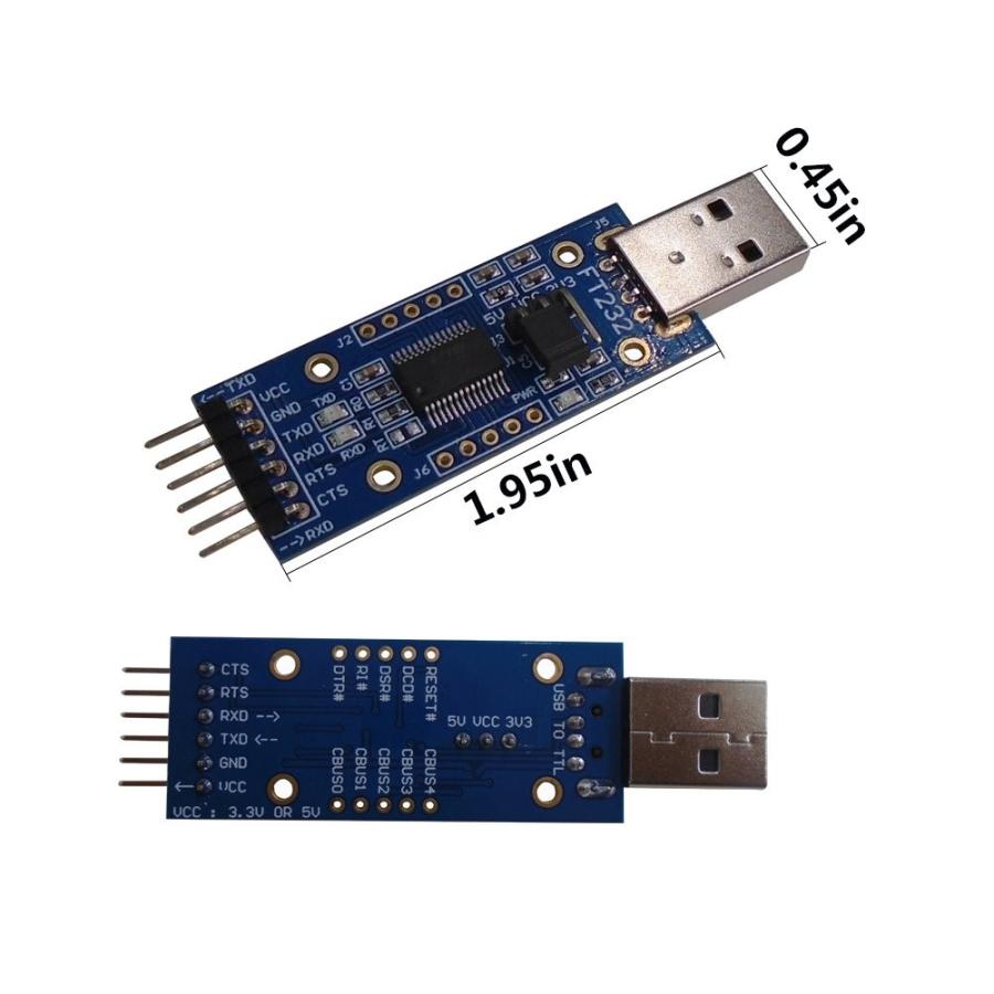 Dsd Tech Usb To Ttl Serial Adapter With Ftdi Ft232rl Chip Compatible With Windows 10 7 And Mac Os X 8 Serial Cables