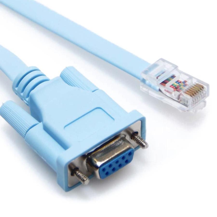 HoryKu コンソールケーブル RJ45 DB9 シリアルケーブル Cisco 互換ケーブル (RJ45DB9