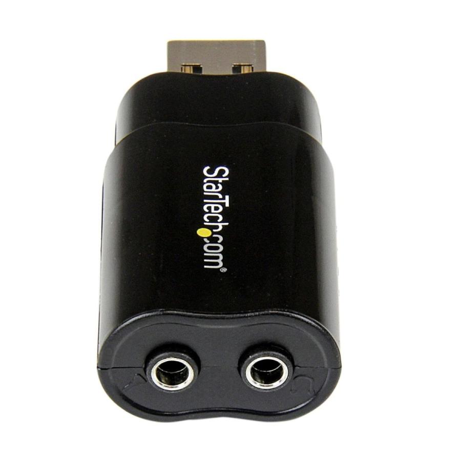 StarTech.com USB接続ステレオオーディオ変換アダプタ ヘッドフォン マイク用3.5mmミニジャック 超格安一点 - 注文割引 オス USB-A 2x