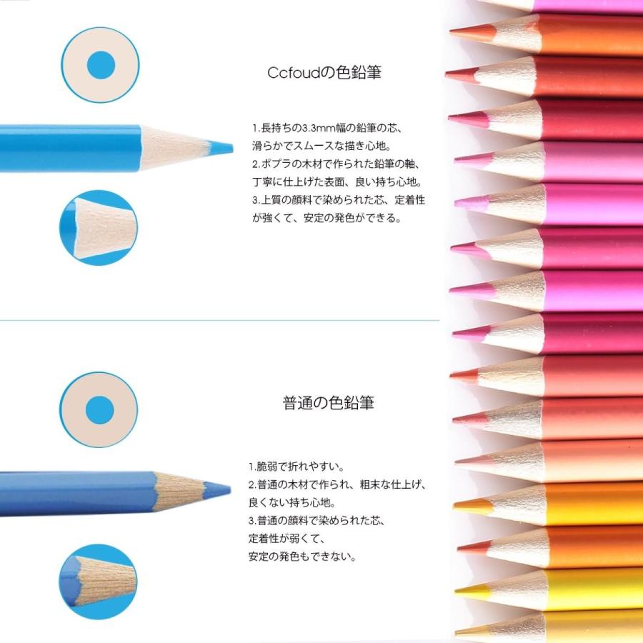 油性色鉛筆 160色セット 鉛筆削り 消しゴム付き｜shimizusyouten01｜02