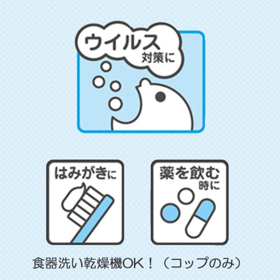 マーナ たためる携帯うがいコップ ケース付 ライトブルー W594LB|shimizuwebshop103|02
