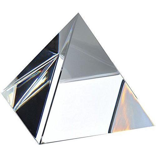Waltzamp;F 三角錐形ペーパーウェイト クリスタルプリズム太陽光が反射してレインボーが出す サンキャッチャー