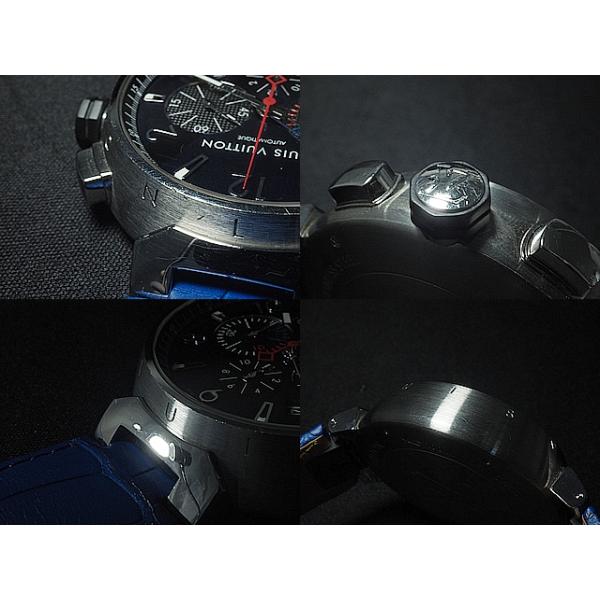 清水屋《送料無料》 ルイヴィトン タンブール クロノグラフ Q102V : 質  