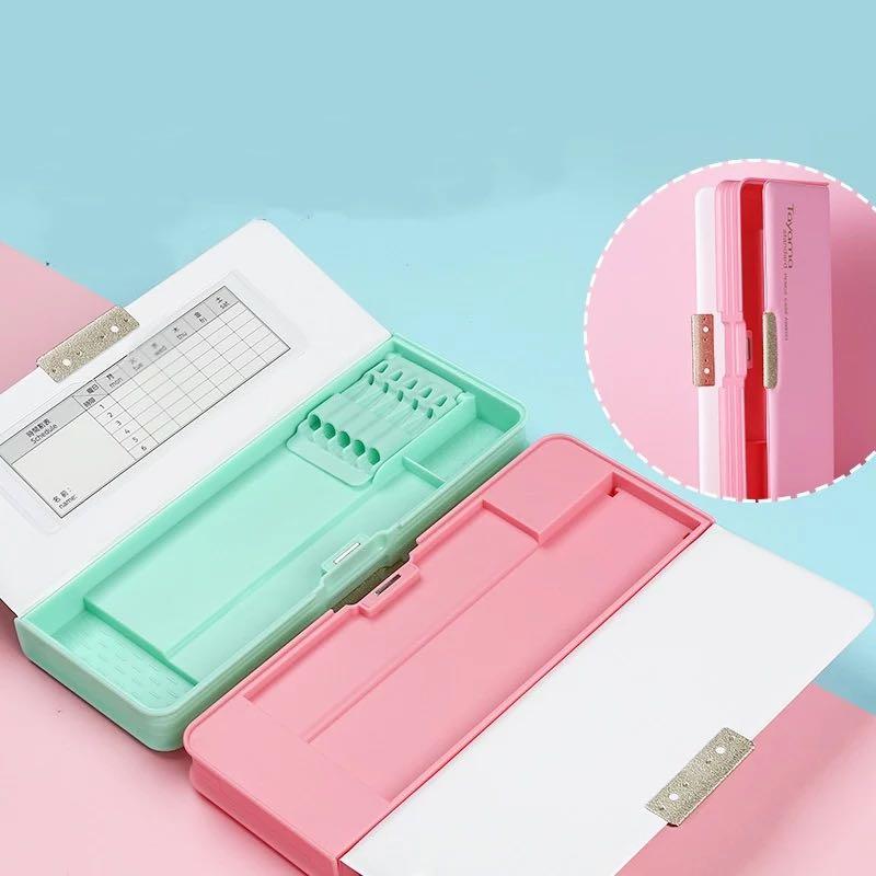 筆箱 小学生 ペンケース 日本製 高品質 マグネット式 箱型 両面開き 2