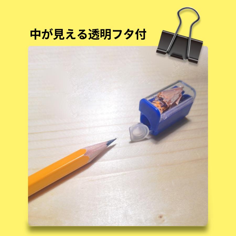 鉛筆削り クツワ 携帯 鉛筆削り ベイビーケイ ブルー ブラック 新入学文具 RS031