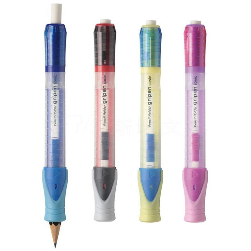 鉛筆補助軸 鉛筆用補助軸 全4色 ソニック グリッペン 挿すだけ超簡単！回転