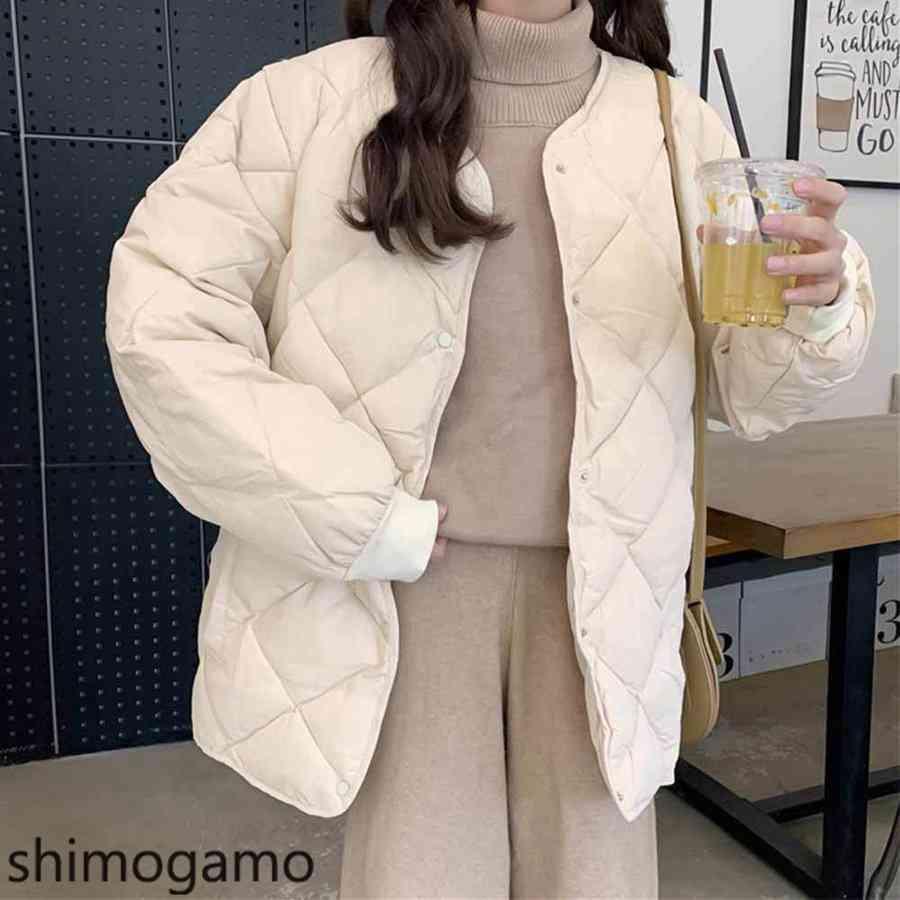 中綿 キルティングジャケット レディース 女性 ノーカラーコート キルティングコート 韓国 ファッション ダウンコート｜shimogamo｜06