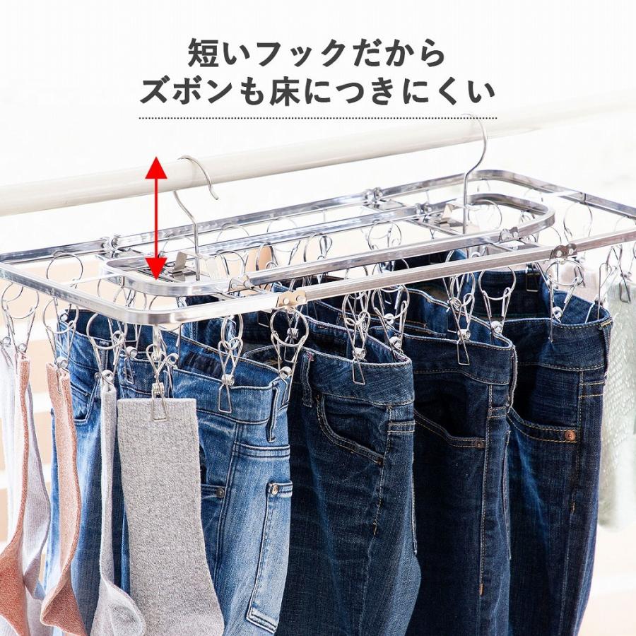 下村企販 【NEW】ダイレクト ステンレスハンガー 40ピンチ 日本製