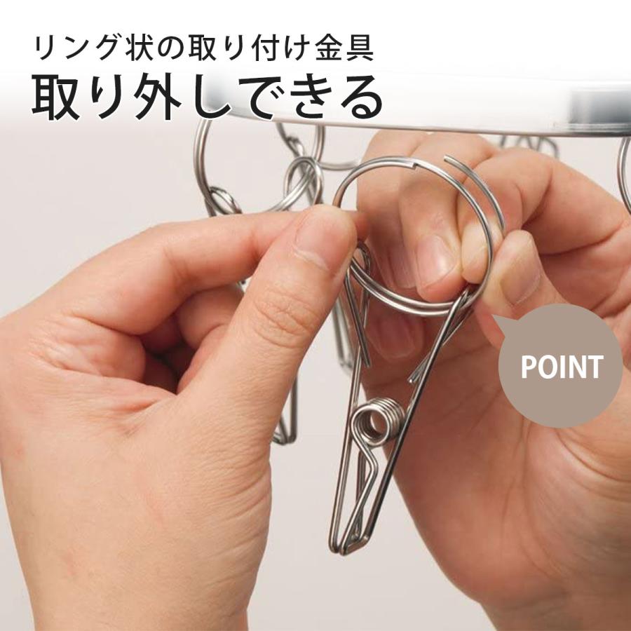 下村企販 NEW ダイレクト ステンレス ハンガー 32ピンチ オーバル
