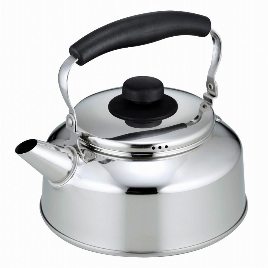 洗いやすくなった広口 ケトル 2.6L 日本製 ステンレス やかん