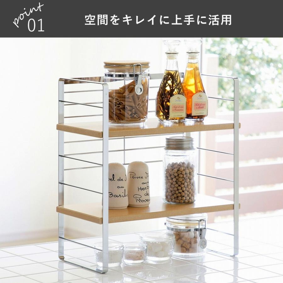 下村企販 木棚 出窓シェルフ 幅40cm 日本製 木製 整理 カウンター