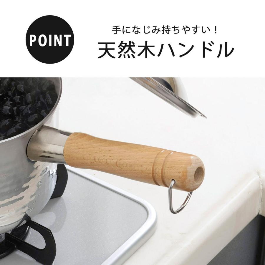 【特注・プロ仕様】業務用 厚手 純銅製片口鍋 打ち出し 内径18cm 760g プロモデル 深型 片手鍋 18cm 日本製 IH対応 2.9L 煮込み料理 大容量