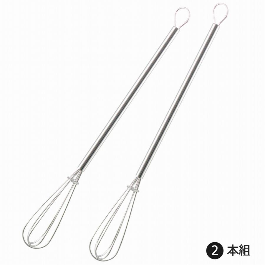 下村企販 スマート 泡立て 2本組 日本製 小さい 手動 泡立て器