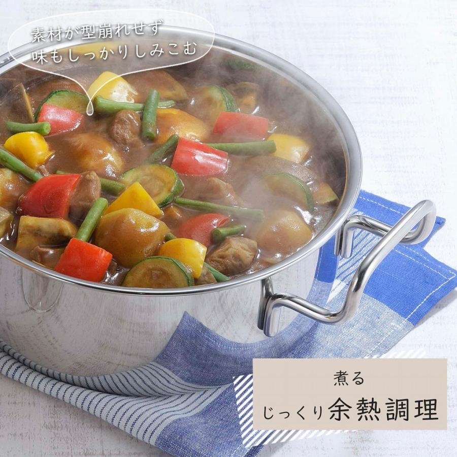 ジオ・プロダクト 両手鍋 25cm 7層構造 ステンレス アルミ 無水調理