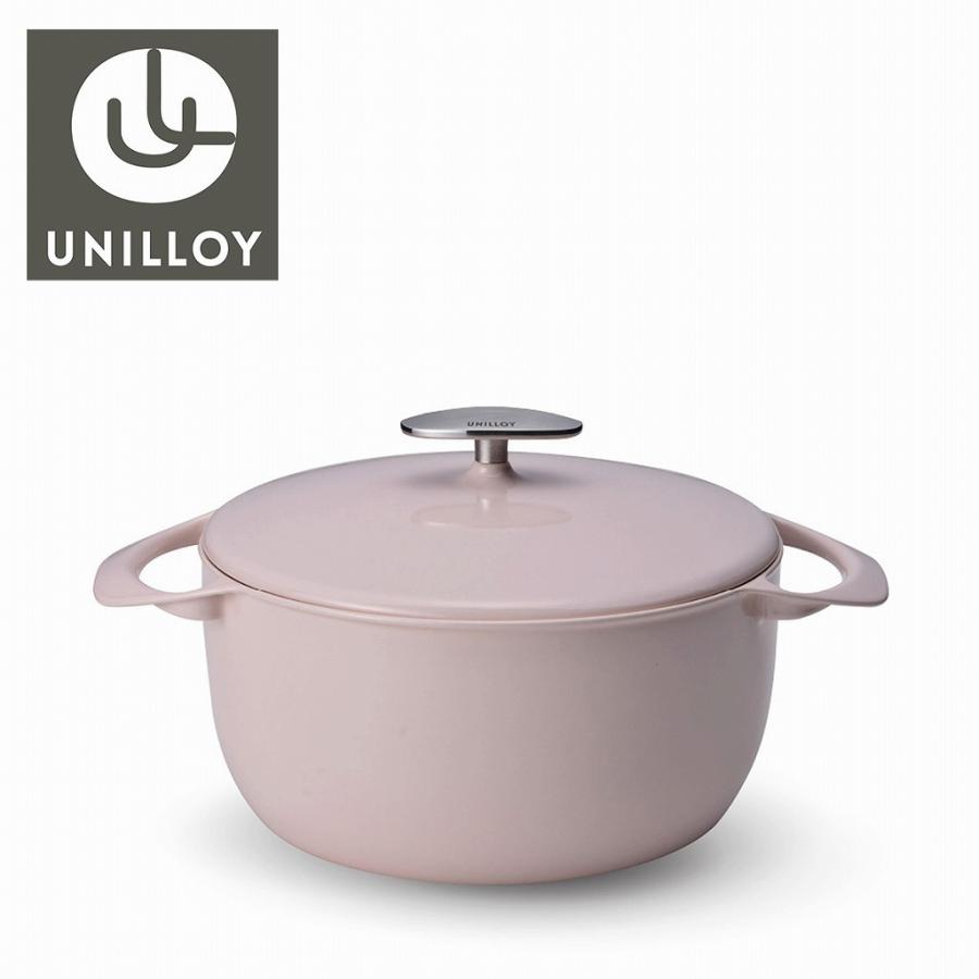 UNILLOY キャセロール 22cm サクラ 日本製 ホーロー製 琺瑯