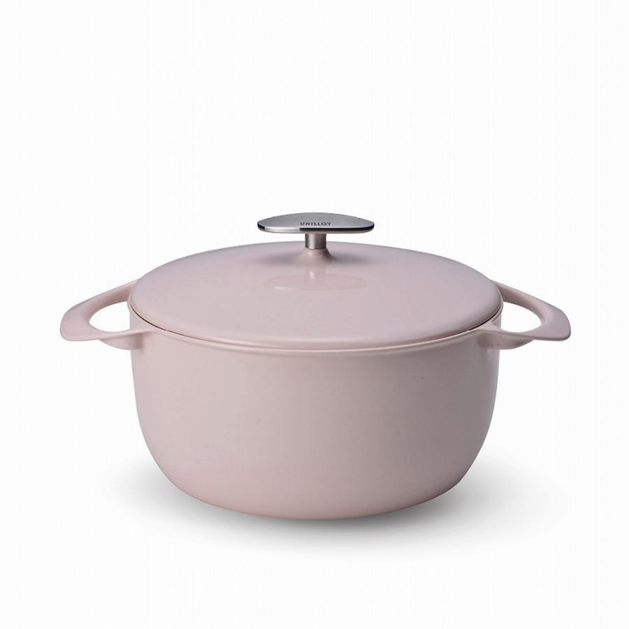 UNILLOY キャセロール 22cm サクラ 日本製 ホーロー製 琺瑯