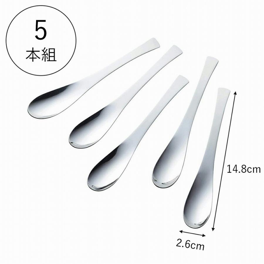 下村企販 TSUBAME マグカップスプーン 5本組 日本製 ステンレス