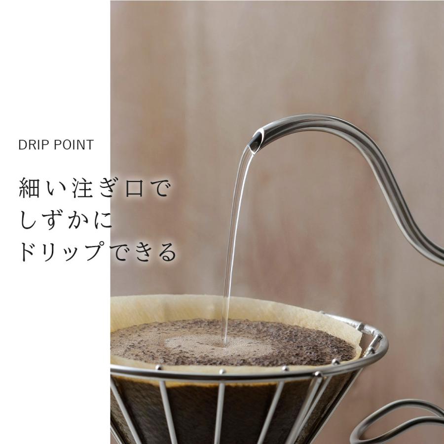 珈琲考具 ドリップポットITTEKI 木ハンドル 700ml 直火 IH対応ドリップ ケトル ステンレス 下村企販 KOGU コーヒーポット 日本製 | 珈琲考具 | 02