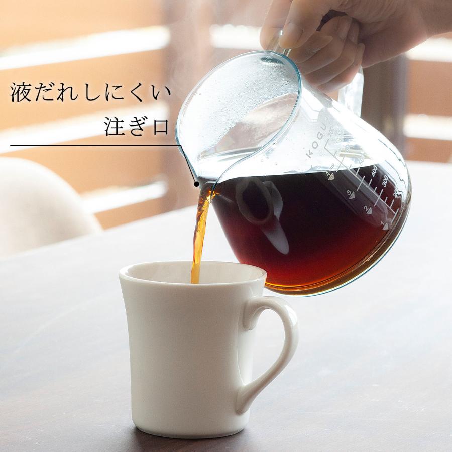 珈琲考具 割れにくい サーバー 700ml コーヒーサーバー 日本製  軽量 クリア ドリップサーバー 割れない 軽い キャンプ アウトドア 電子レンジ可 食洗機対応｜shimomurakihan｜05