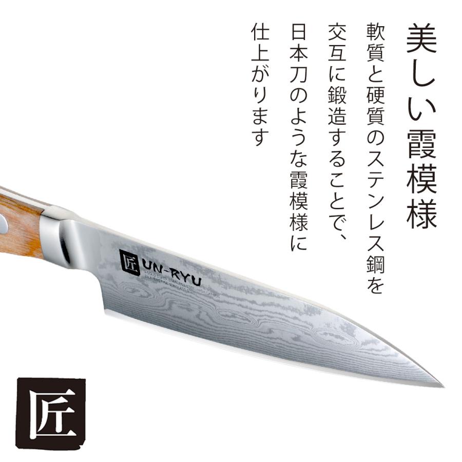 下村工業 匠 UN-RYU ペティナイフ 日本製 包丁 職人 ナイフ 三徳