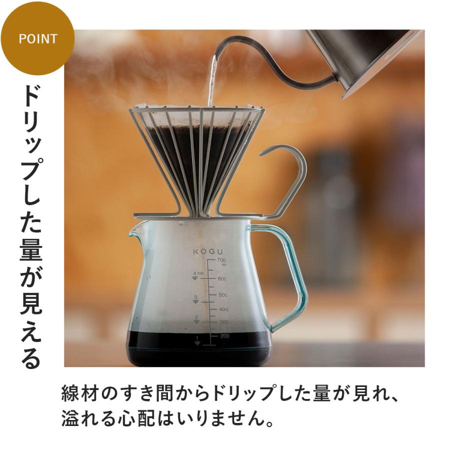 珈琲考具 ドリッパー 大 白 コーヒードリッパー ステンレス おしゃれ