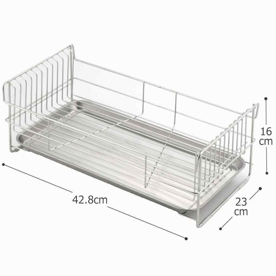 下村企販 水切りかご ワイド 日本製 シンプル 引き出しタイプ