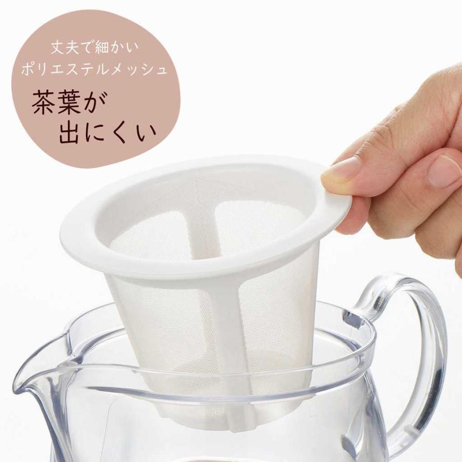 クリア ティーポット LL ポリエステルメッシュ ストレーナー 日本製