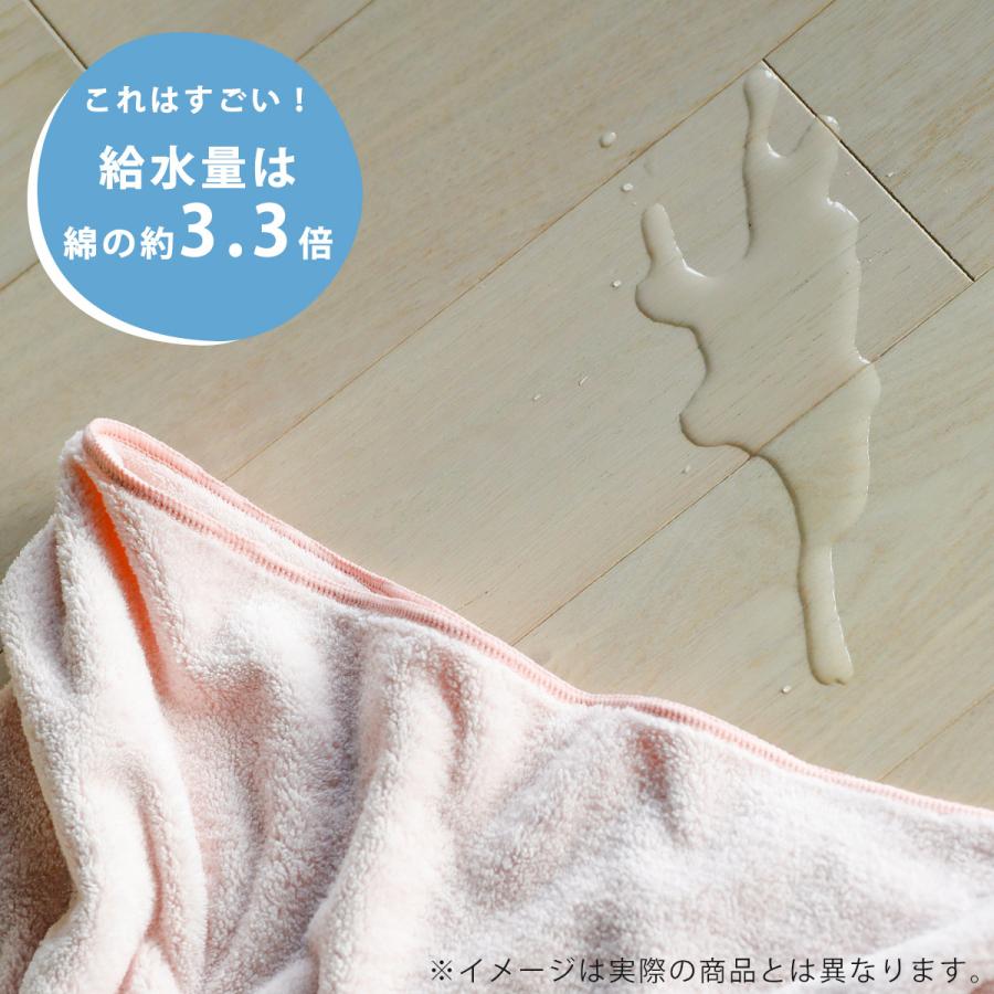 すかすか マイクロファイバータオル cararikuo バスタオル ストライプ ホワイト×ブルー 120×60 マイクロ