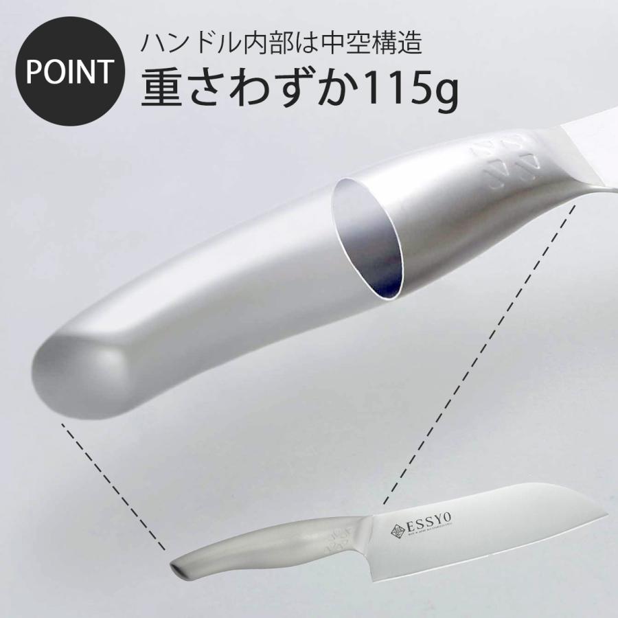 越匠 三徳包丁 日本製 三徳 一体成型 水砥ぎ 本砥ぎ 軽量 ステンレス