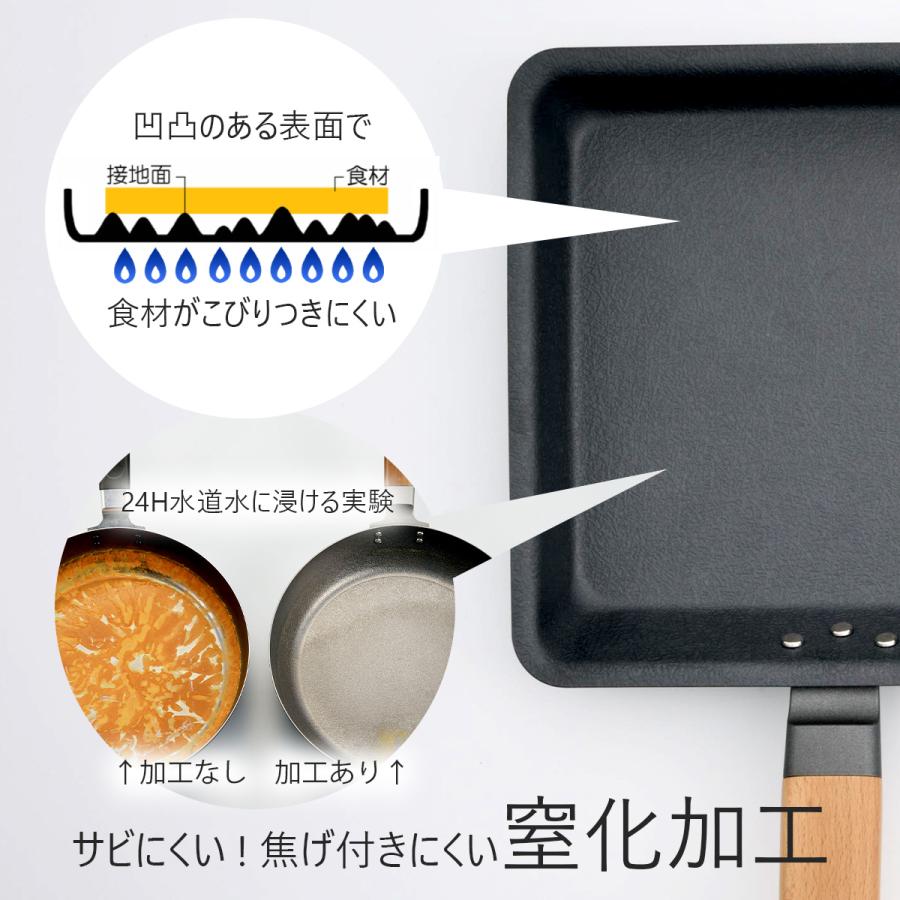 珈琲考具 KOGU 角型 フライパン カバー 鉄 IH対応 蓋付き 20cm 珈琲考具 KOGU 角型 フライパン カバー 鉄 IH対応 蓋付き 20cm