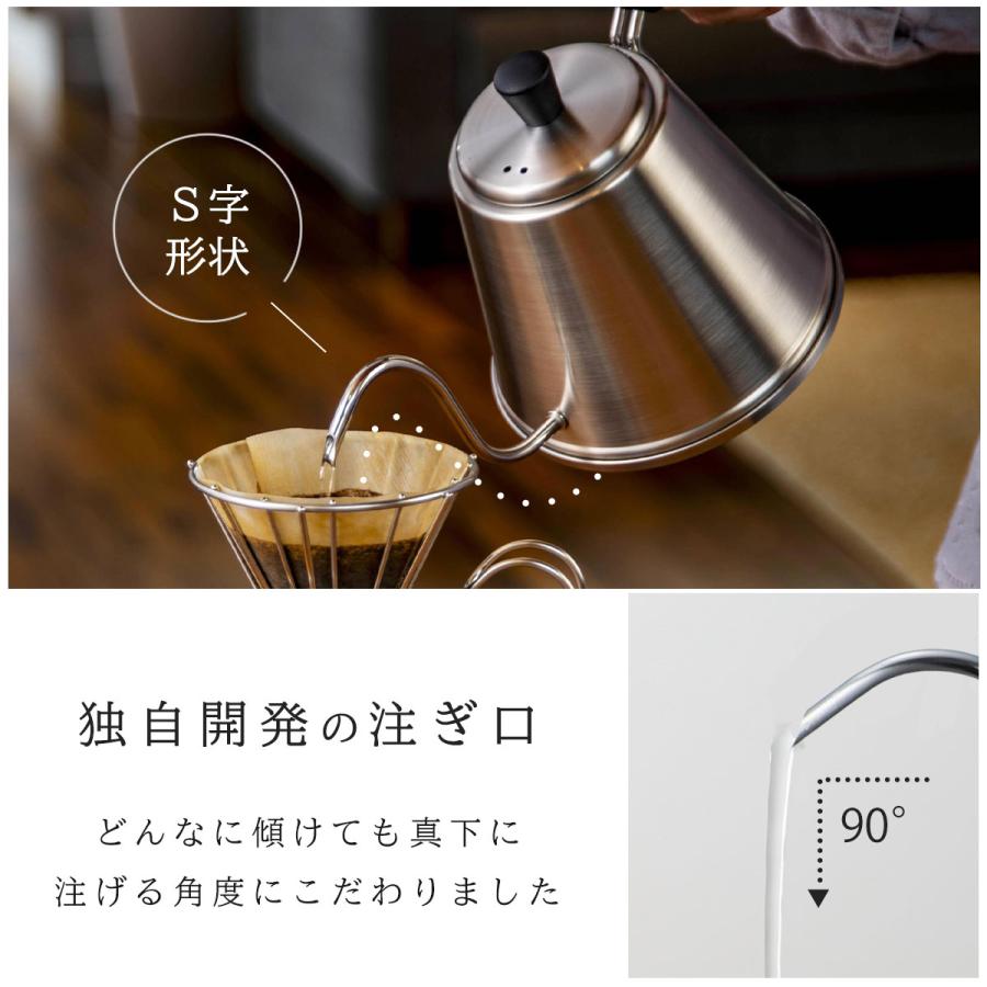 珈琲考具 ドリップポット ITTEKI Pro フタ付き 直火 IH対応 700ml 細口