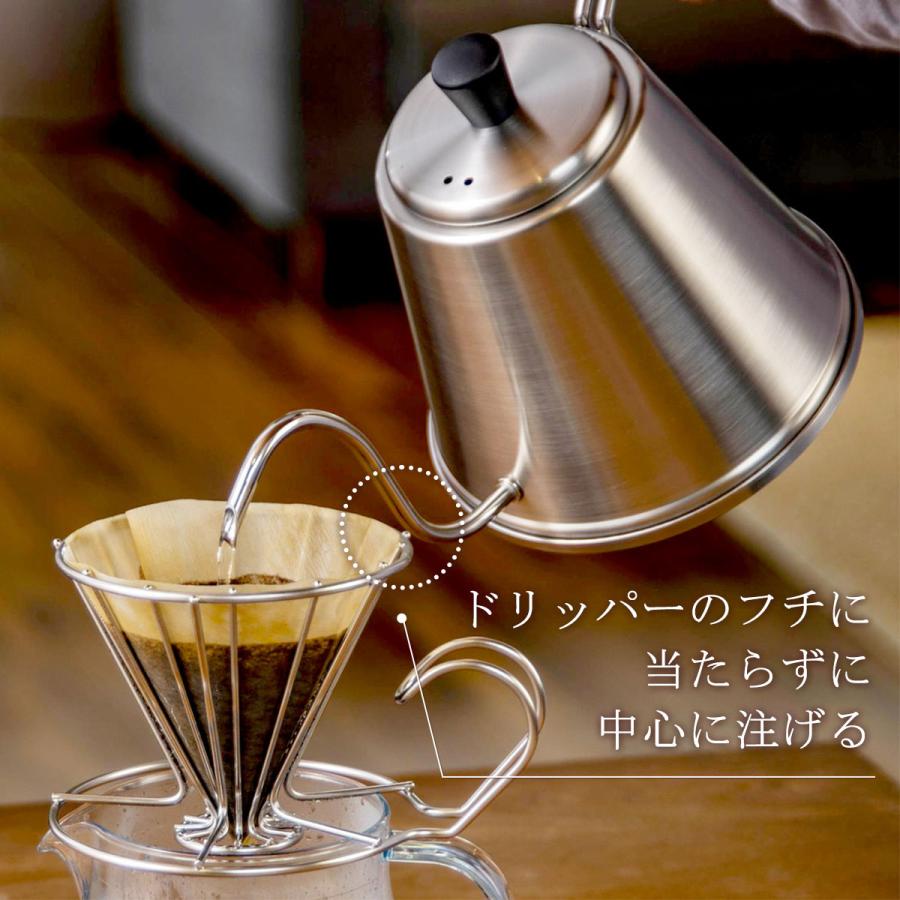 珈琲考具 ドリップポット ITTEKI Pro フタ付き 直火 IH対応 700ml 細口