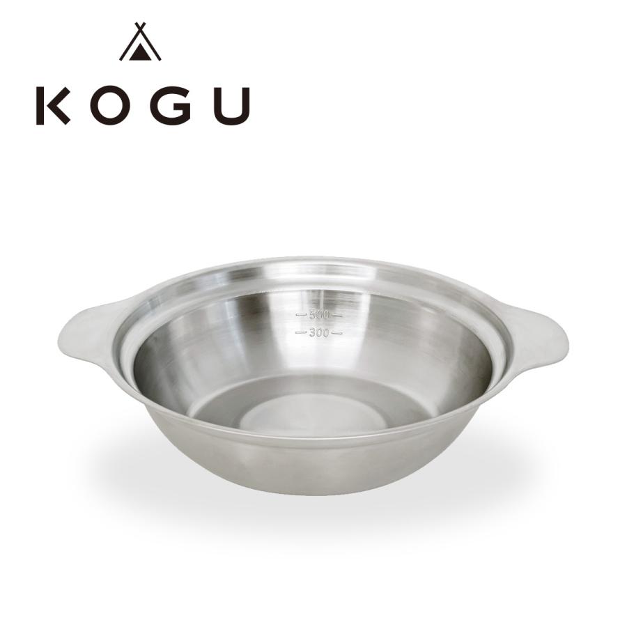 KOGU ラーメンどんぶり鍋 1〜2人用 IH対応 20cm 1.3L 卓上鍋 小鍋 目盛