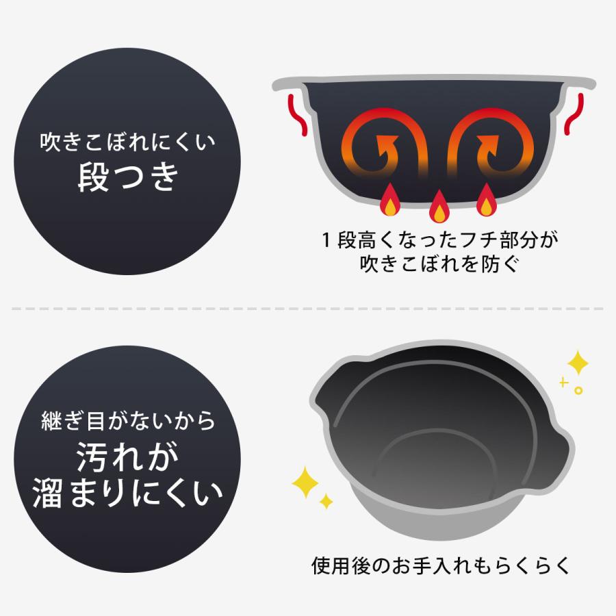 越匠 ごはん釜 三合炊き 日本製 本格 釜 兼用鍋 1台2役 鍋にもなる