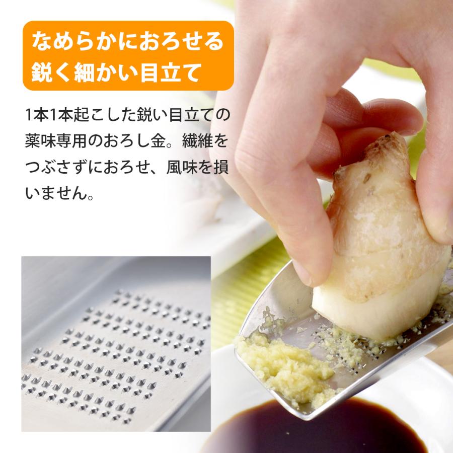 下村企販 スゴ切れ 卓上薬味おろし ステンレス おろし金 小型