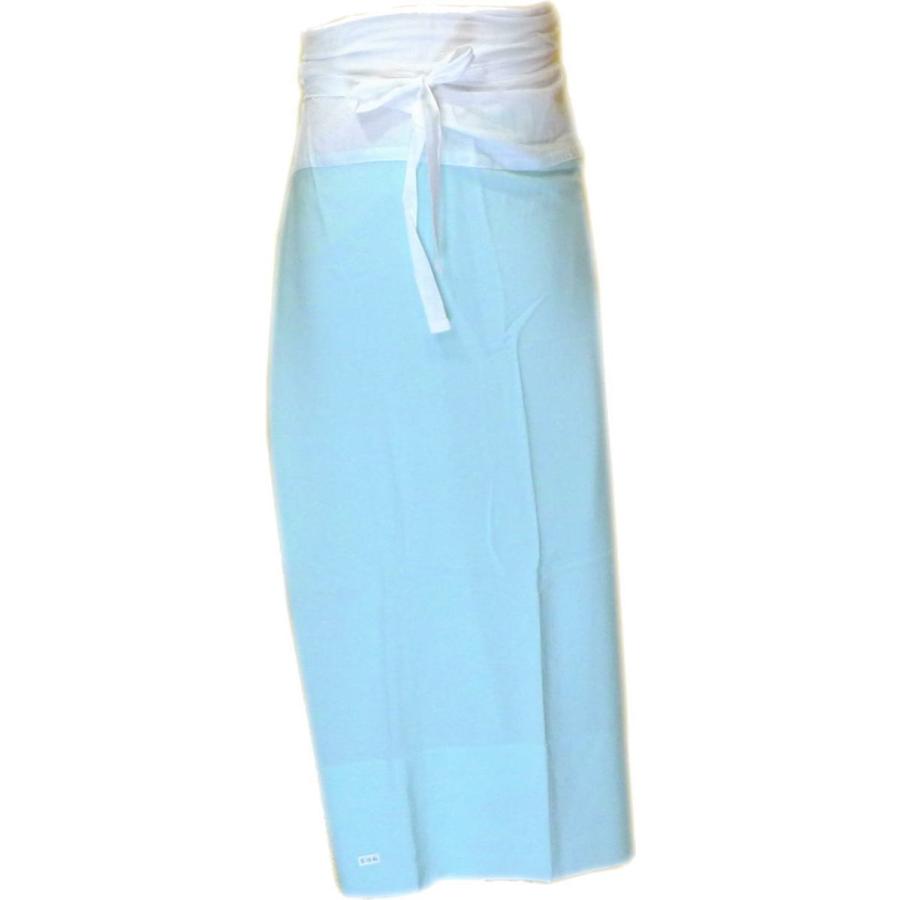 東スカート（裾除け）ちりめん　Ｌ寸　水色　日本製　スカート式裾除け　和装小物　和装下着　着物下着　縮緬 東スカート（裾除け）ちりめん L寸 水色 日本製 スカート式裾除け和装