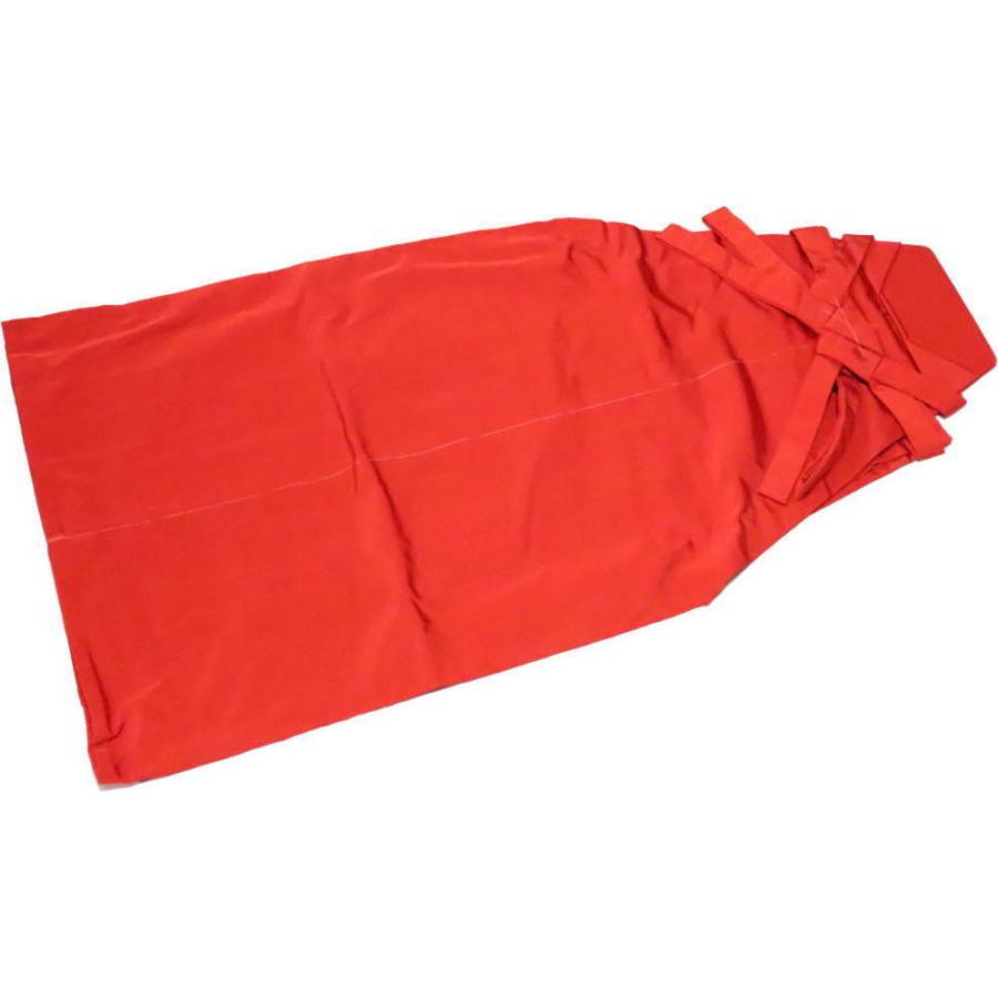 踊り袴・無地袴　赤　馬乗り型　２尺３寸 【舞踊袴】舞袴　背板（腰板）付き踊り用 男物