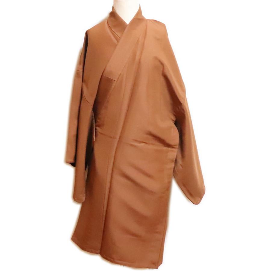 半着付≪s茶 一越無地 伊達衿付き≫L寸 袴下 袴下着物 舞台衣装