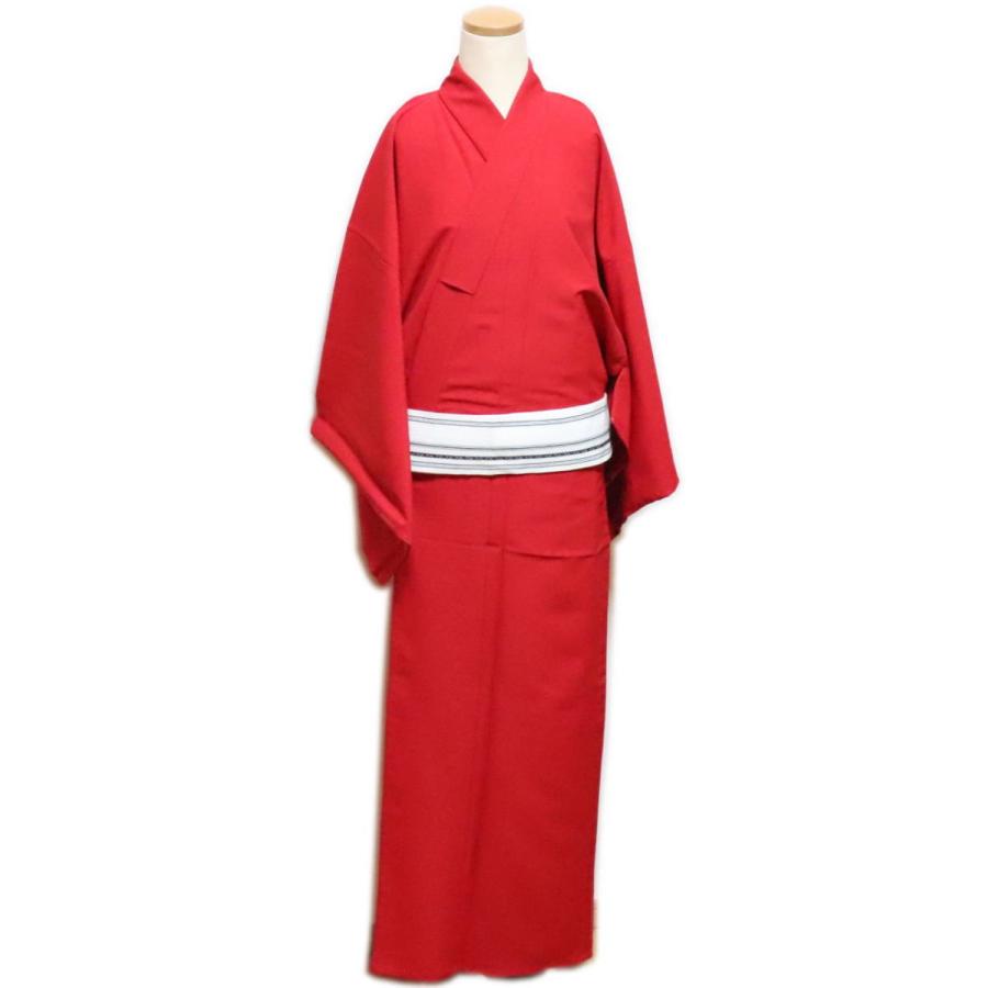 仕立上　男物 無地“単衣仕立”≪エンジ≫「舞台衣装・ステージ衣装」着物　踊り着物 踊り用 仕立上 男物 無地“単衣仕立”≪エンジ≫「舞台衣装・ステージ衣装」着物