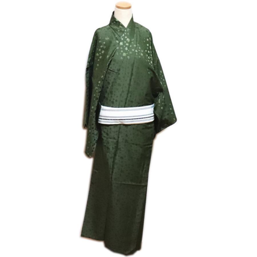 仕立上 男物 無地“単衣仕立”≪深緑色紙リンズ≫「舞台衣装・ステージ  
